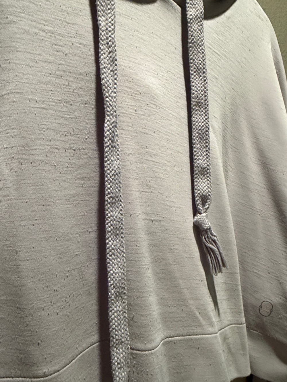 AS Revival Altar'd State Dreamluxe Cropped Hoodie Light Gray Modal Soft M - Picture 6 of 13